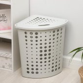 Корзина для белья  М2029, 45л, угловая, Плетенка