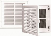 Решетка вентиляционная П3040ДФ, дверца, с ручкой